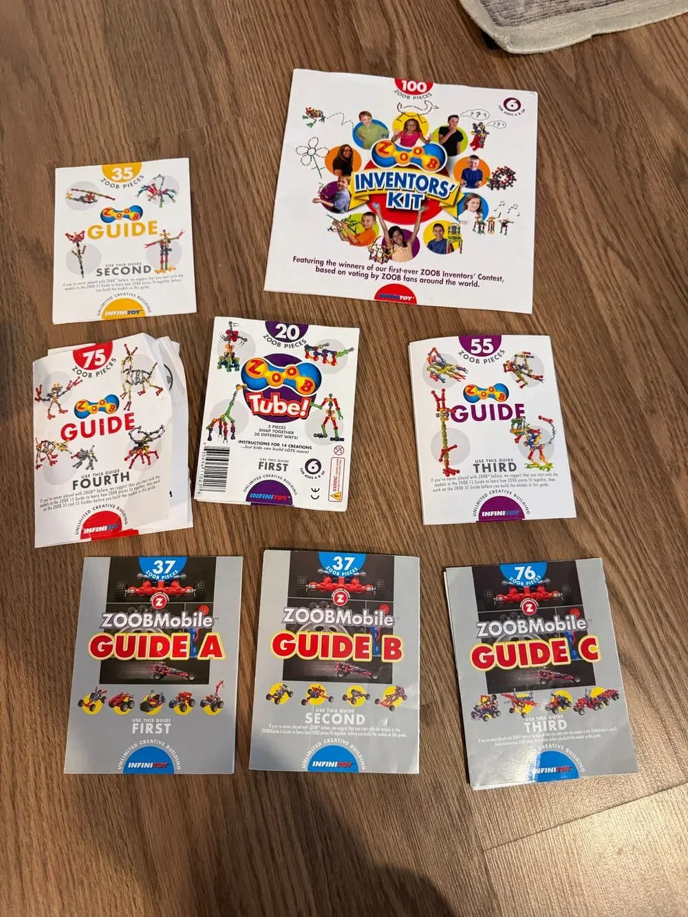 Zoob Builder Connecting Building Construction Engineer Toy HUGE LOT W/Guides